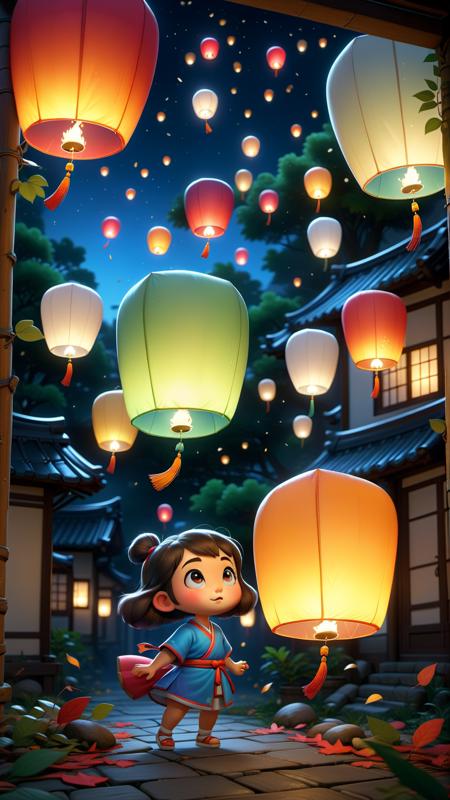 00818-4084640159-_lora_Chinese Spring Festival Theme_Kongming Lanterns_XSE_GAME_V1-000008_0.8_,no one,kongming lantern,night,in the style of temm.png
